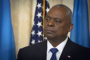 USA:s försvarsminister Lloyd Austin. Arkivbild. Efrem Lukatsky/AP/TT