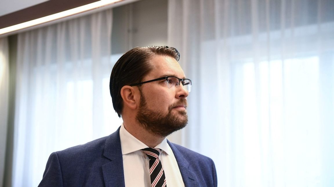 Jimmie Åkesson (SD) är inte inbjuden till Nobelfesten. Foto: Tim Aro/TT