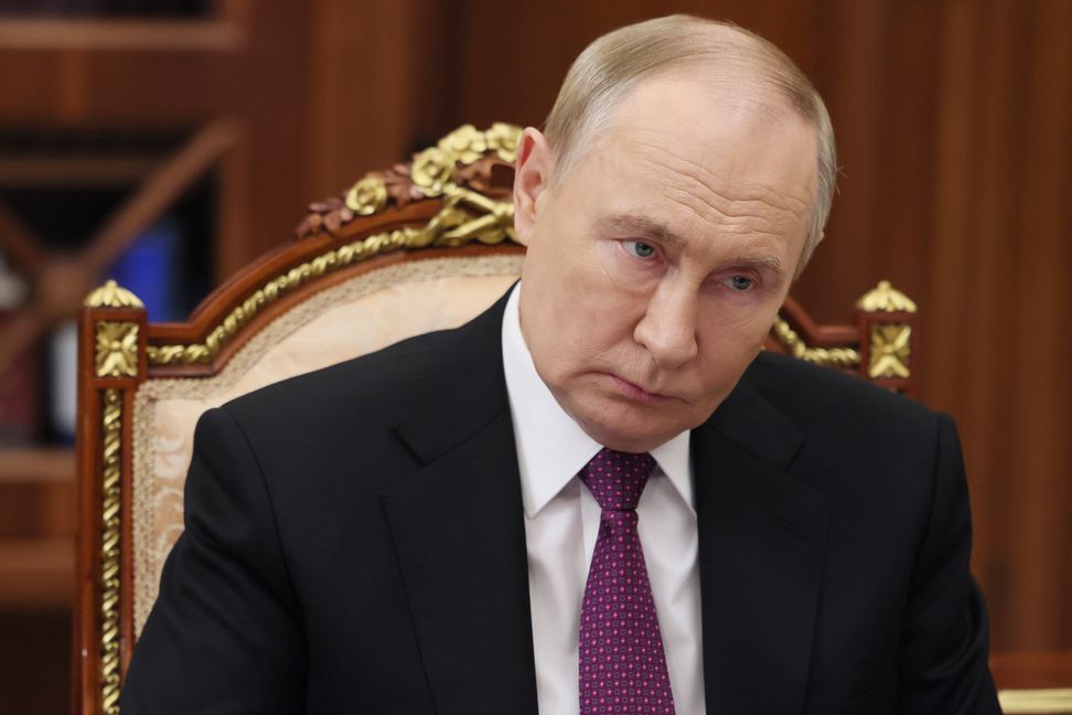 Rysslands president Vladimir Putin. Vyacheslav Prokofyev/AP/TT