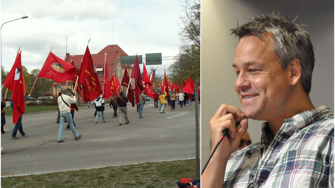 Henrik Schyffert deltar i Kalmars första maj-firande. Foto: Public Domain/CC BY-SA 3.0/Wikimedia Commons