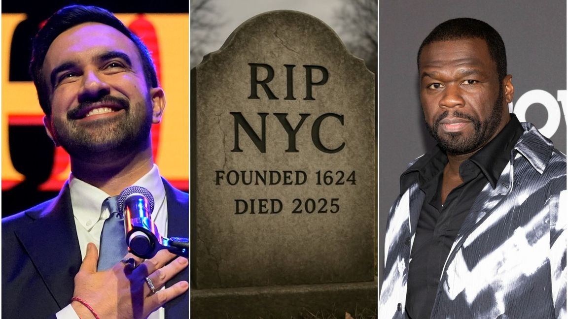 Mamdanis vinst har väckt många reaktioner. Inte minst från 50 Cent som deklarerar staden död. Foto: Yuki Iwamura/AP/TT/Skärmdump/Instagram/CJ Rivera/AP/TT