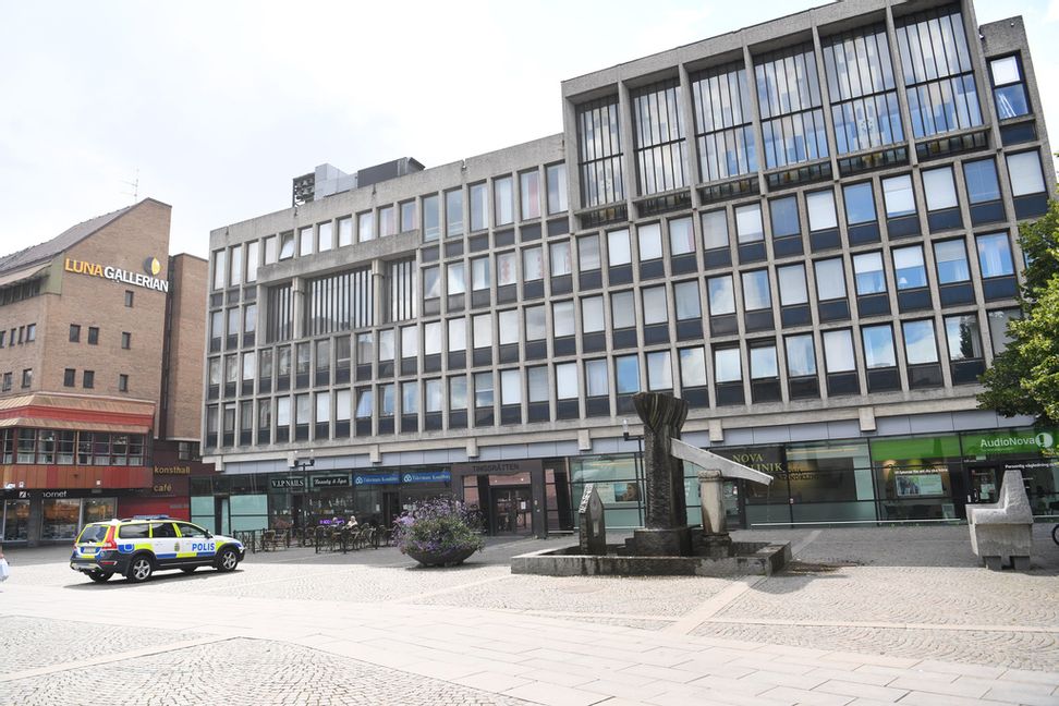 Arkivbild på tingsrätten i Södertälje. Foto: Fredrik Sandberg/TT