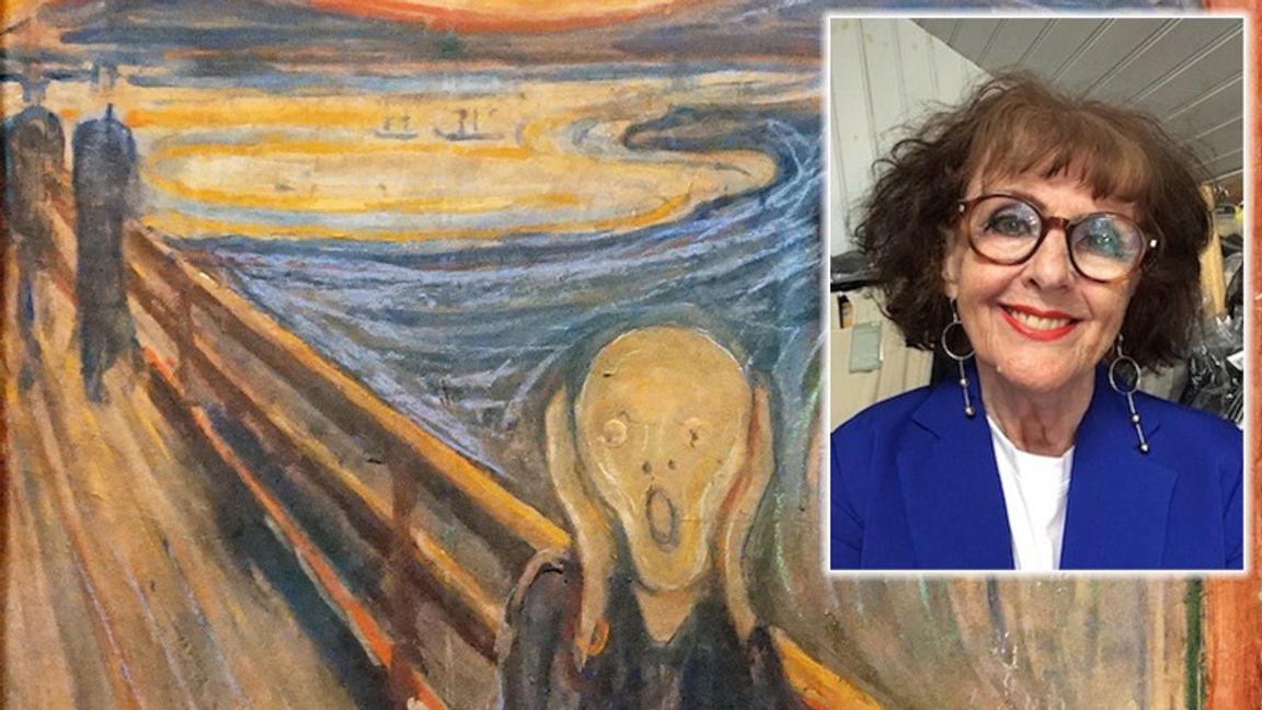 ”Skriet” av Edward Munch. Elisabet Höglund är ny krönikör på Bulletin. Foto: Privat