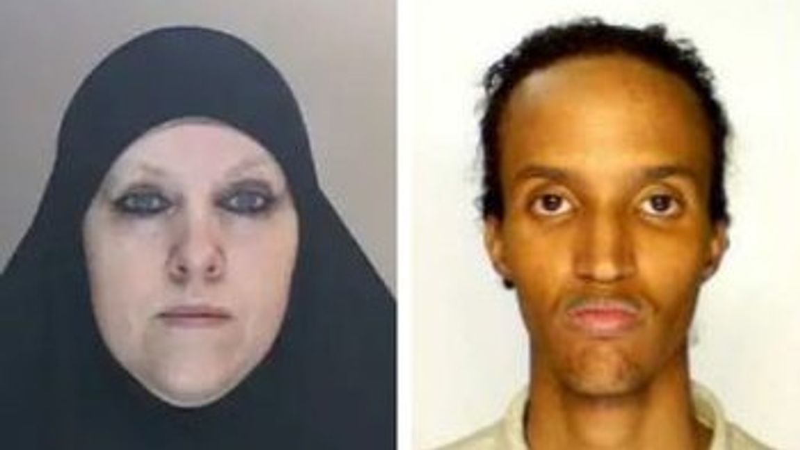 Camilla Olofsson och Abdirahman Shukri Mohamed döms till fleråriga fängelsestraff för grov våldtäkt mot barn samt medhjälp till grov våldäkt mot barn. Olofsson döms även för människohandel. Foto: Polisen