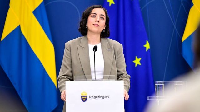 Simona Mohamsson, partiledare för Liberalerna. Foto: Magnus Lejhall/TT.