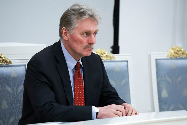 Kremls talesperson Dmitrij Peskov. Vyacheslav Prokofyev/AP/TT