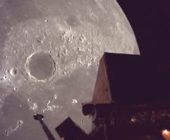 En av de sista bilderna Resilience skickade. Ispace via AP/TT