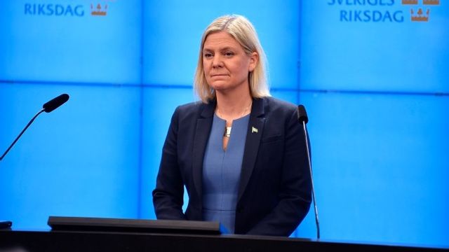 Avgående statsminister Magdalena Andersson (S).Foto: Pontus Lundahl/TT