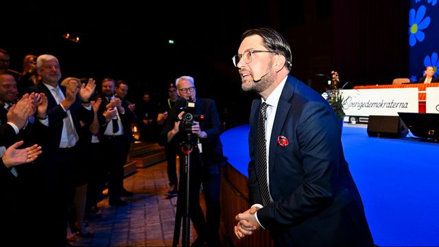 Sverigedemokraternas partiledare Jimmie Åkesson. Anders Wiklund/TT