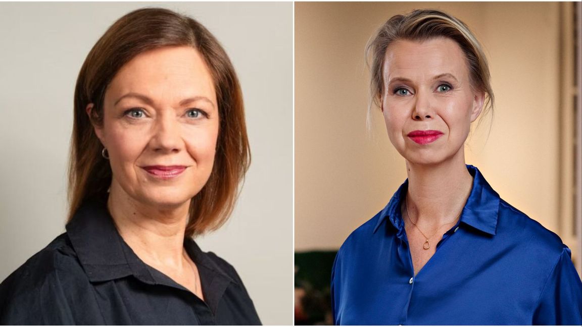 Marit af Björkesten och Anne Lagercrantz. Foto: Jukka Lintinen/Yle/Eva Edsjö/SVT