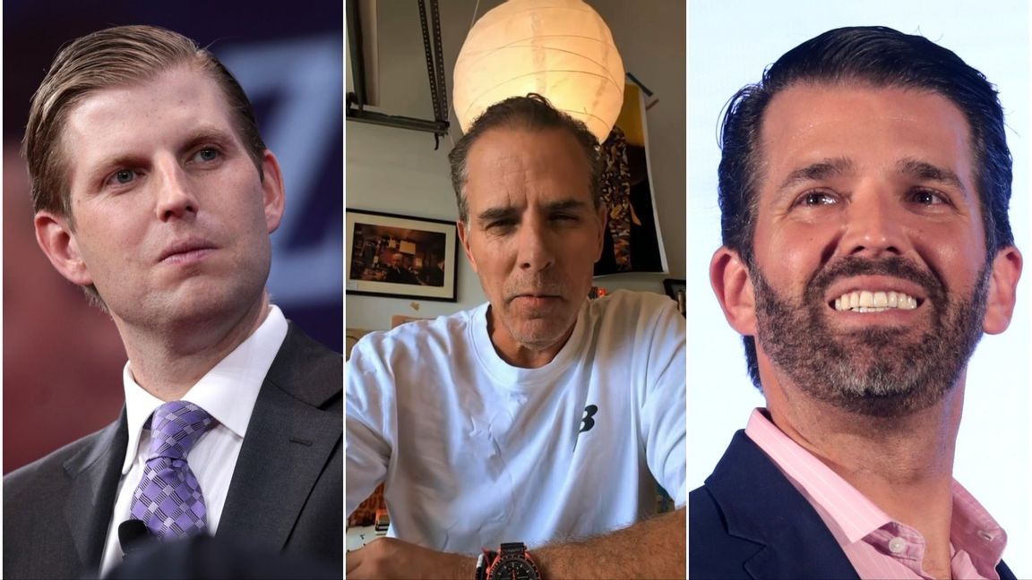 Eric Trump, Hunter Biden och Donald Trump jr. Foto: Skärmdump Instagram/Gage Skidmore, CC BY-SA 2.0/Wikimedia Commons