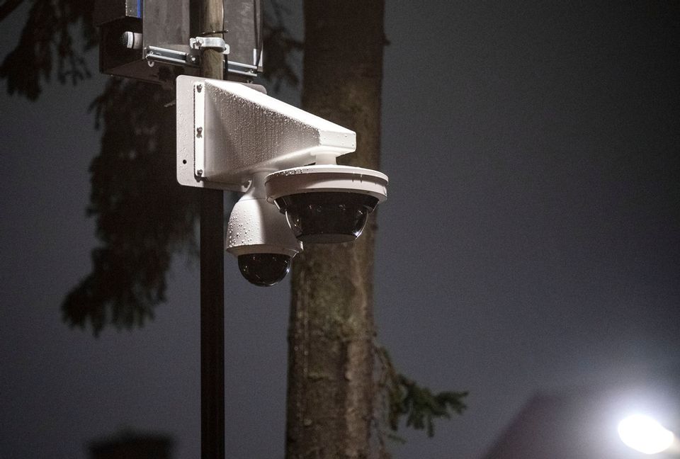 En man som stal en övervakningskamera blev själv filmad. Arkivbild. Johan Nilsson/TT