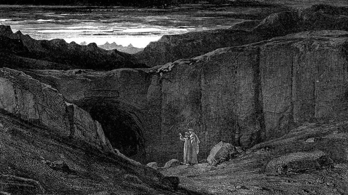 Helvetets portar så som Gustave Doré föreställde sig dem