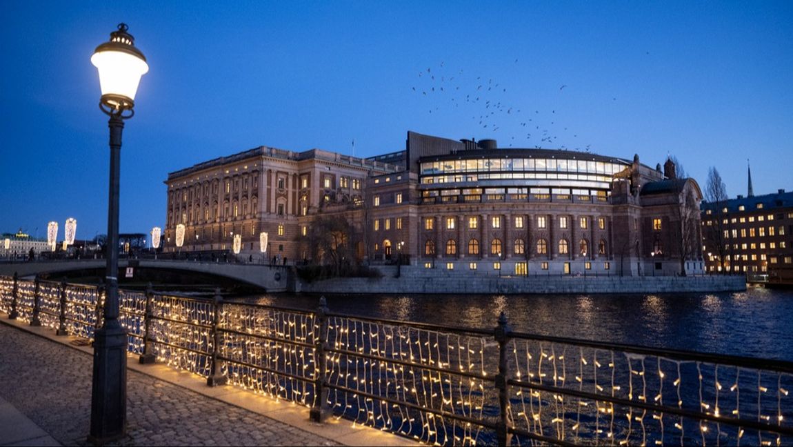 Sveriges riksdag. Arkivbild. Foto: Christine Olsson/TT