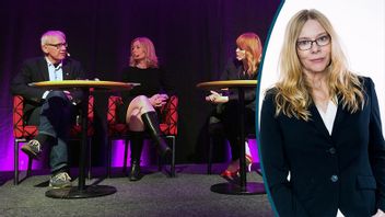 Lars Vilks, Åsa Linderborg och Belinda Olsson i samtal på gräv 2016. Foto: Marko Säävälä/TT / Karl Gabor