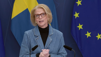 Finansminister Elisabeth Svantesson (M). Foto: Skärmavbild/Regeringskansliet