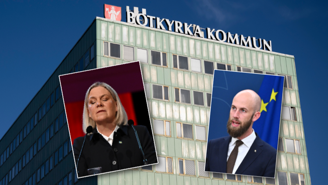 S-ledaren Magdalena Andersson har upprepat att påståenden om gänginfiltration i partiet saknar grund. Nu kräver civilt försvarsminister Carl-Oskar Bohlin (M) svar efter att ytterligare en gängman kopplad till S-striden i Botkyrka åtalats. Foto: Björn Larsson Rosvall/Claudio Bresciani/Henrik Montgomery/TT
