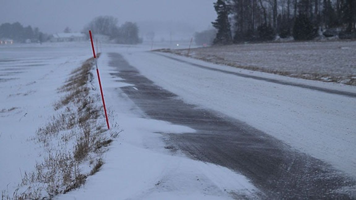 Bild från Enköping i slutet av november. Bild:  Fredrik Sandberg / TT