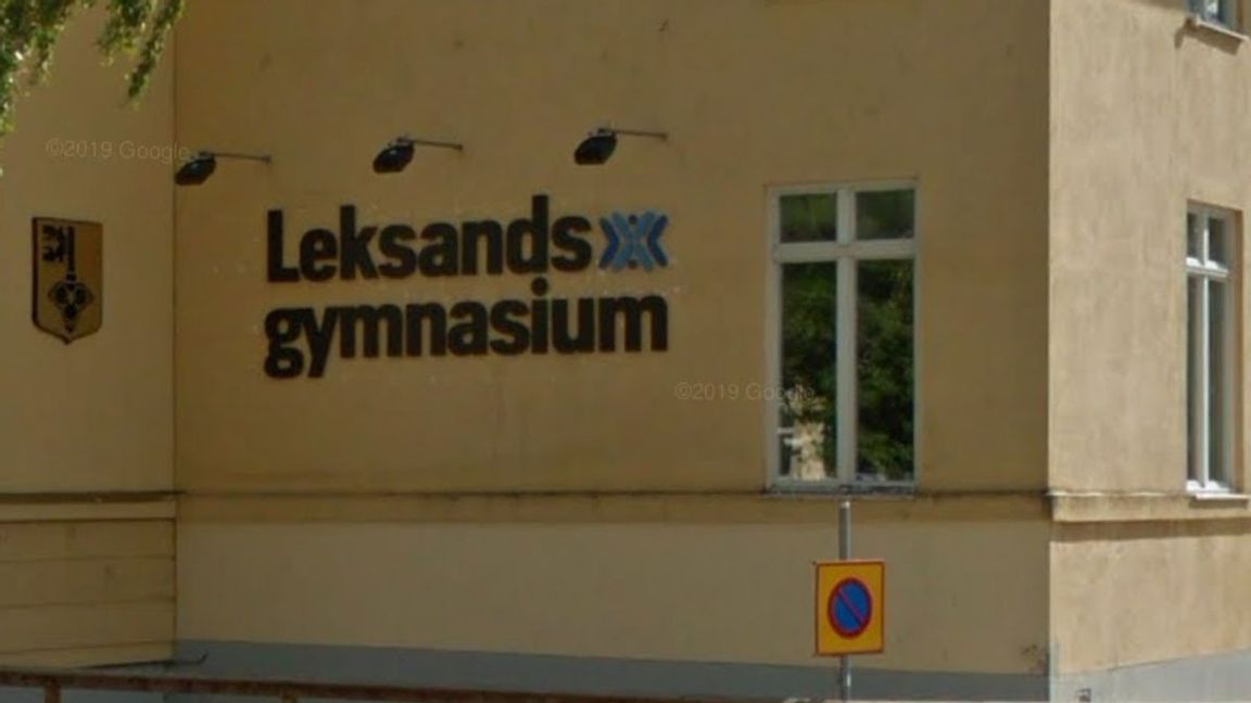 Ett rån mot en elev på Leksands gymnasium skedde under onsdagsförmiddagen. Foto: Google Maps