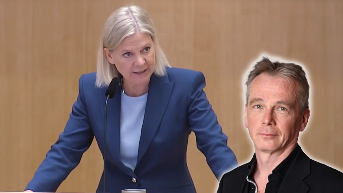 Kan Magdalena Andersson leda en fungerande minoritetsregering efter höstets val? Jan Sjunnesson tror det – med rätt förutsättningar. Foto: Privat/Sveriges riksdag via YouTube