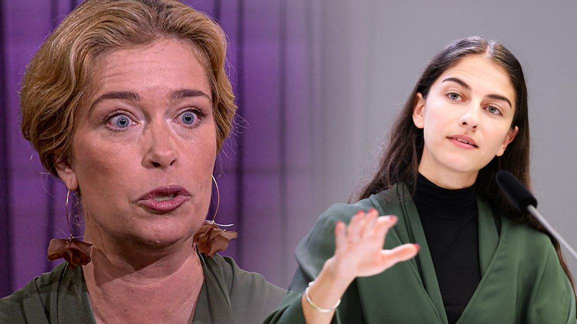 Annika Strandhäll gick till X-attack på klimatminister Romina Pourmokhtari på lördagskvällen. Foto: SVT/Ali Lorestani