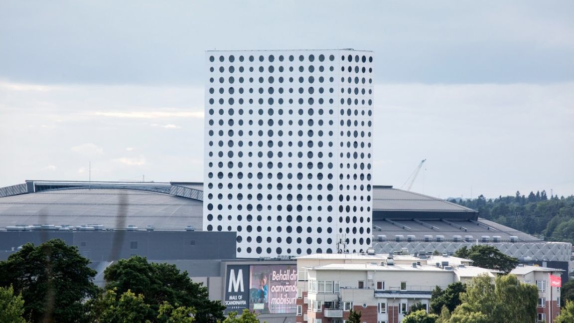 Friends arena, Mall of Scandinavia och Quality Hotel Friends. Foto: Christine Olsson/TT