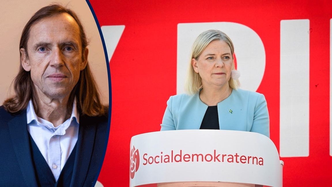 Magdalena Andersson (S) söker mandat för en regering “förankrad i sunt förnuft” förklarade hon i sitt tal i Almedalen. Foto: Christine Olsson/TT