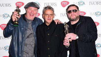 Mark Davis, Paul Ryder och Shaun Ryder från Happy Mondays. Foto:PA Photo/TT 