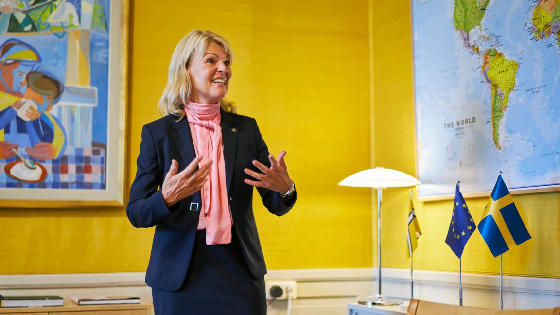 Anna Hallberg (S), utrikeshandelsminister, laddar upp för en nystart för samarbetet med Storbritannien efter Brexit. Arkivbild. Foto: Simon Rehnström/SvD/TT.