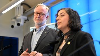 Johan Pehrson och Simona Mohamsson, som föreslås till nästa partiledare. Foto: Fredrik Sandberg/TT.