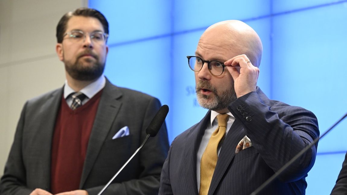 Charlie Weimers borde sköta Ukrainafrågan. Foto: Jessica Gow/TT