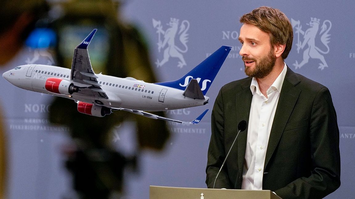 Norske näringsministern Jan Christian Vestre meddelade under tisdagsmorgonen att Norge är berett att konvertera lån till aktier i SAS. Foto: Beate Oma Dahle/NTB/TT och Javad Parsa/NTB/TT