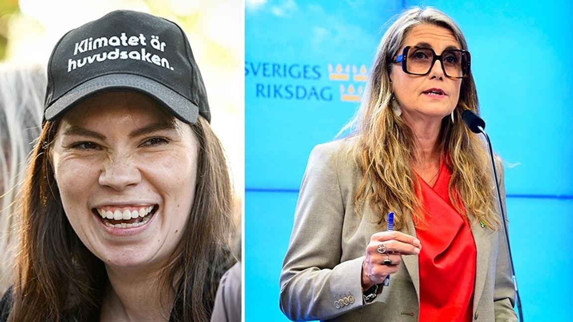 Annika Hirvonen och Janine Alm Ericson kan fortsätta i riksdagen. Foto: Jessica Gow/Jonas Ekströmer/TT