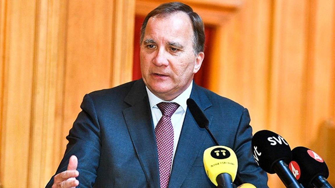 Statsminister Stefan Löfven (S). Foto: Claudio Bresciani/TT