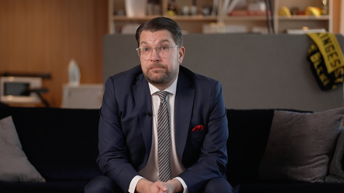 Jimmie Åkesson (SD). Foto: SVT