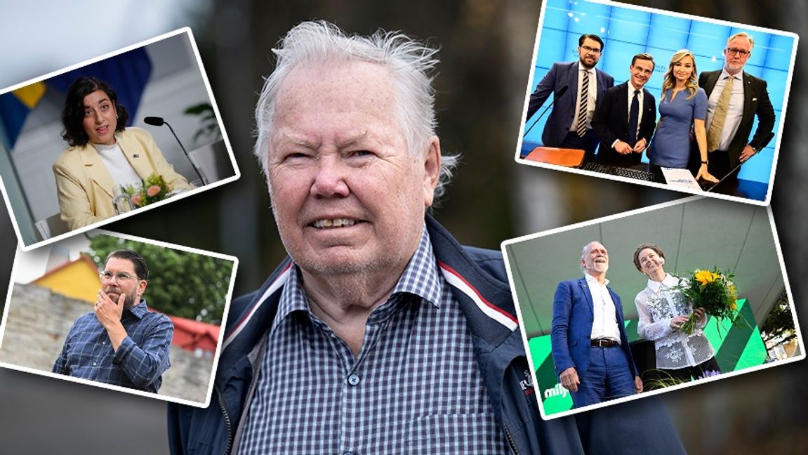 – Jag tror att de kommer tillbaka, säger Bert Karlsson om Tidöpartierna. Foto: Björn Larsson Rosvall/Caisa Rasmussen/Christine Olsson/Jonas Ekströmer/Jessica Gow/TT