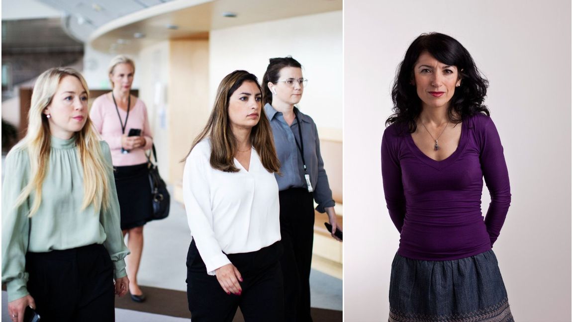 Nooshi Dadgostar får kritik från sin tidigare partikamrat Amineh Kakabaveh. Foto: Agnes Stuber/Gabriel Liljevall, CC BY 3.0/Vänsterpartiet