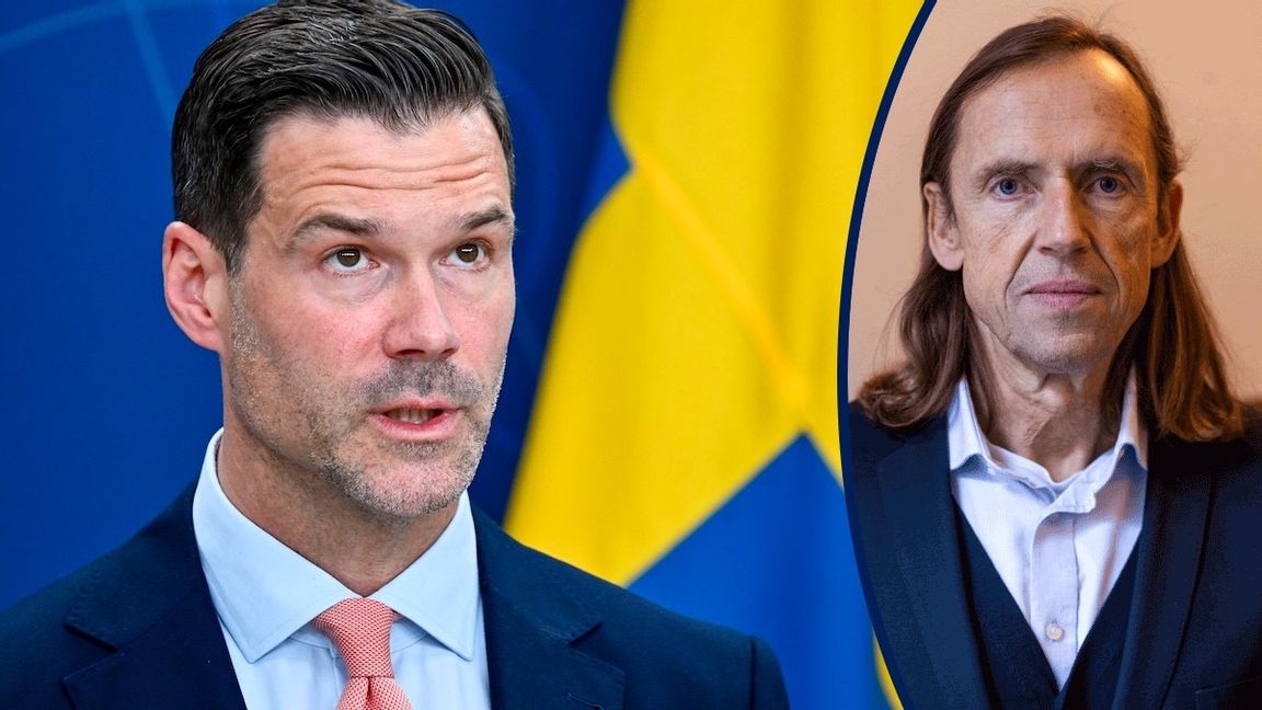 Migrationsminister Johan Forssell (M) vill att fler ska bli svenska medborgare. Foto: Anders Wiklund/TT