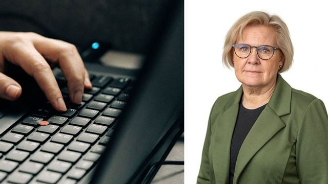 Mejlet skickades till rikspolischef Petra Lundh (till höger). Foto: Pexels/Polismyndigheten.