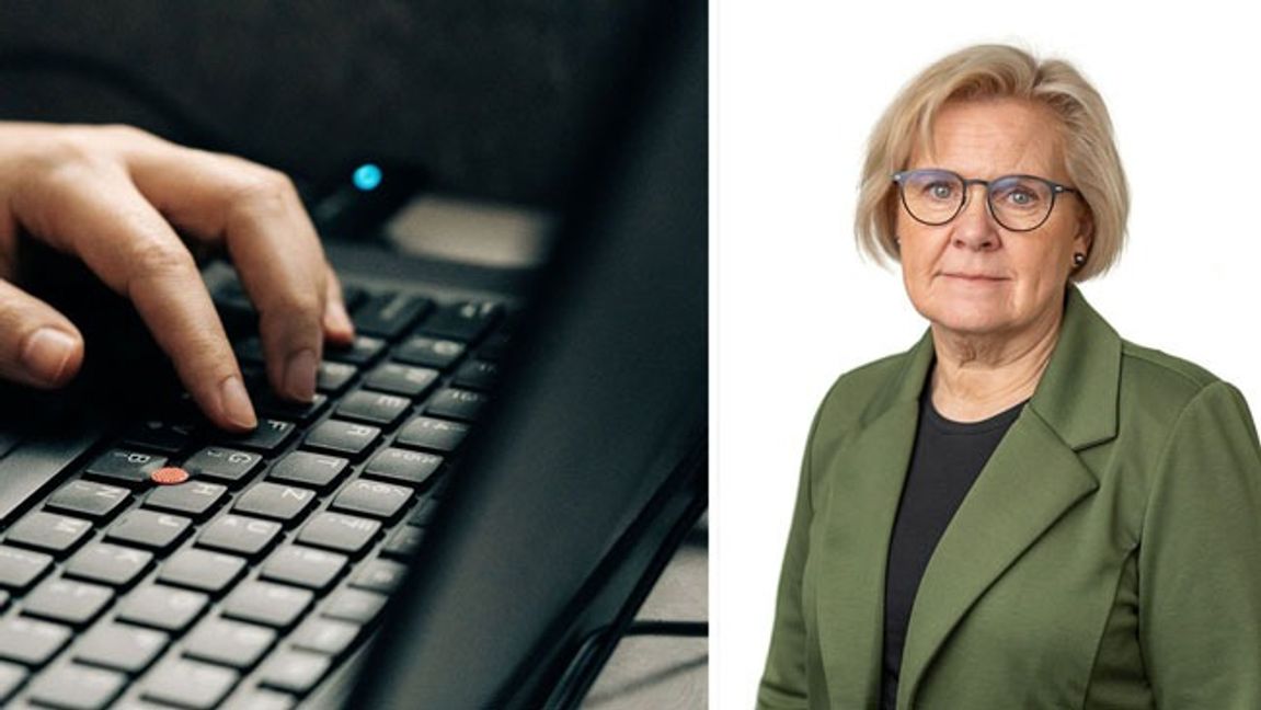 Mejlet skickades till rikspolischef Petra Lundh (till höger). Foto: Pexels/Polismyndigheten.