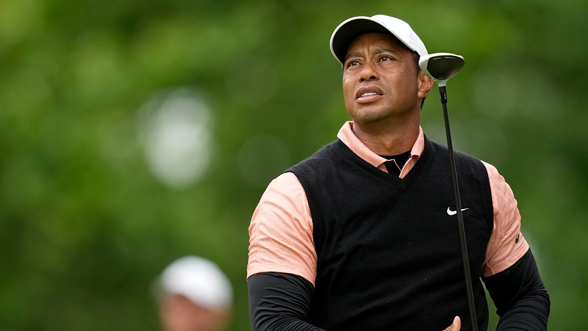 Tiger Woods står över US Open i Brookline. Foto: Eric Gay/AP/TT