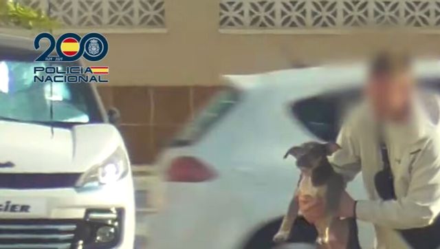 Mannens hund kidnappades. Foto: Polisen i Spanien