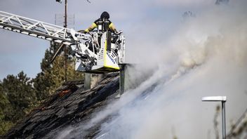 Under natten brann en villa i Gullspång.
Foto: Johan Nilsson/TT.