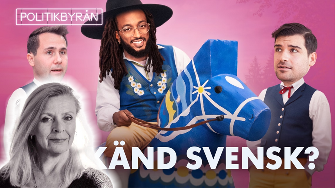 Det går utmärkt att vara både invandrare och svensk på samma gång, men nog finns det krav. Foto: SVT, Politikbyrån 18 feb