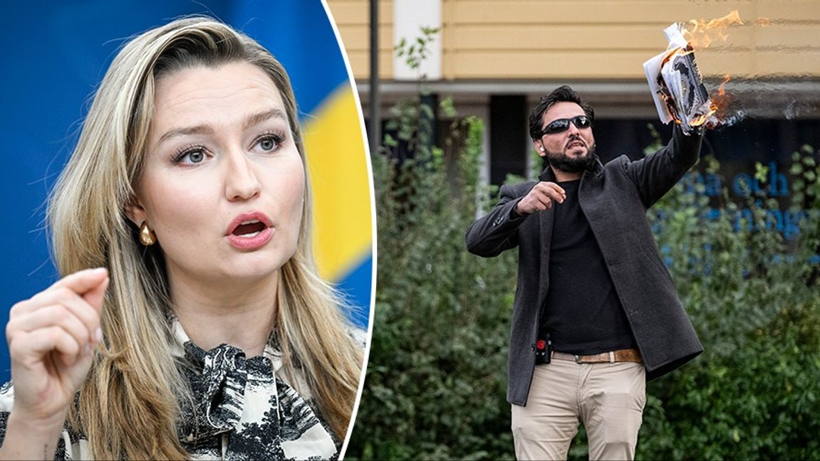 Ebba Busch tycker att mordet på Salwan Momika är ett misslyckande från Sveriges sida. Foto: Fredrik Sandberg/Johan Nilsson/TT