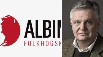 Albins folkhögskola läggs ned efter att det framkommit uppgifter om att de fuskat med statsbidrag. Samhällsdebattören Johan Westerholm (t.h.) är dock inte förvånad och säger att denna typ av fusk är mycket vanligt. Skärmdump/Montage: Albins folkhögskola/Mats Edman/Studio Artemis