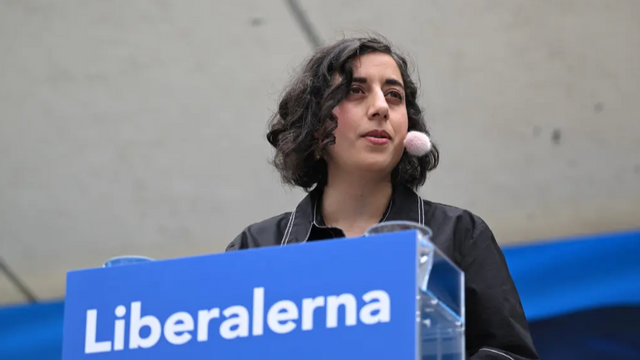 Liberalernas partiledare Simona Mohamsson. På fredag håller partistyrelsen toppmöte för att behandla motioner inför landsmötet i november. Foto: Christine Olsson/TT