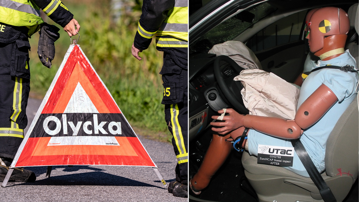 Kvinnliga krockdockor saknas i biltillverkarnas tester. Foto: Euro NCAP/Johan Nilsson/TT