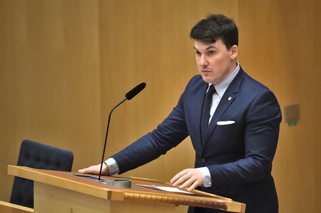 Joar Forssell (L), utrikespolitisk talesperson för Liberalerna. Arkivbild. Samuel Steén/TT