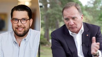  Jimmie Åkesson (SD) har skrivit en kommentar på Facebook om Stefan Löfvens besked om att han tänker lämna uppdraget som statsminister. Foto: Stina Stjernqvist/TT/SVT